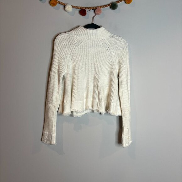 Free People Patches Of Me white trapeze sweater - Picture 6 of 7